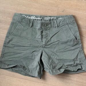 Eddie Bauer Women's Olive Shorts